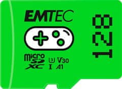 Emtec Paměťová karta "Gaming", 128GB, microSD, UHS-I/U3/V30/A1, ECMSDM128GXCU3G