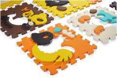Moby System Vzdělávací rohož pěnové puzzle 90 x 90 x 1cm - EVA pěna - vzor: zvířátka