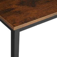 tectake Psací stůl Jenkins - Industrial tmavé dřevo,120 cm