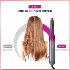 FRILLA® Multifunkční fén na vlasy, Žehlička na vlasy a kulmofén na vlasy, styler na vlasy 5 v 1, 1000 W | DYME