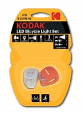 Kodak Svítilny na kola / skútry Přední + Zadní IP64 KODAK LED 2 ks