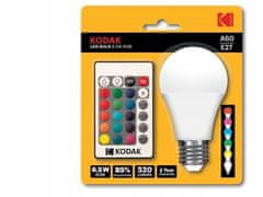 Kodak Žárovka LED RGB E27 Změna barvy + dálkové ovládání KODAK