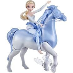 VERVELEY Disney Frozen 2, panenka Disney Princess Elsa 30 cm a její interaktivní kůň Nokk 23 cm