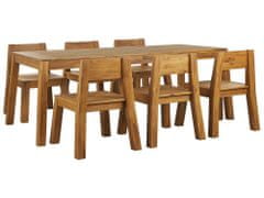 Beliani Sada zahradního jídelního nábytku se 6 židlemi LIVORNO