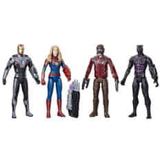 Avengers Avengers Sada 4 Figurek 30 cm Černý Panter Iron Man Kapitan Marvel Star Lord od Hasbro.