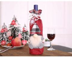 Korbi Vánoční pouzdro na láhve vína, plstěné pouzdro, Z8 šedá