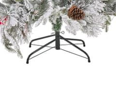 Beliani Zasněžený umělý vánoční stromeček 120 cm zelený MASALA