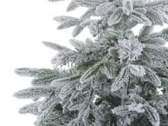 Beliani Zasněžený umělý vánoční stromek 120 cm bílý BASSIE