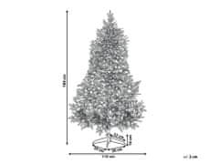 Beliani Zasněžený umělý vánoční stromek 180 cm bílý TOMICHI