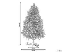Beliani Zasněžený vánoční stromeček 120 cm bílý FORAKER