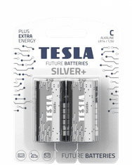 TESLA SILVER+ Baterie C 2ks