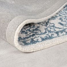 Flair Rugs Kusový koberec Wool Loop Yasmin Ivory/Blue 160x230 cm