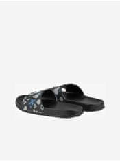 Coqui Černé dětské vzorované pantofle Coqui Tora 28-29
