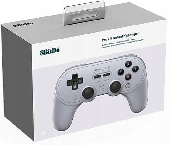 8BitDo Pro 2 Gray Pad Android PC Switch Controller