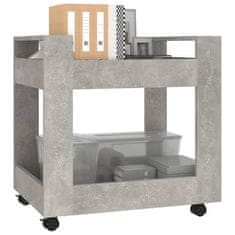 shumee Kancelářský kontejner betonově šedý 60x45x60cm kompozitní dřevo