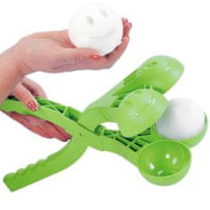 Prosperplast Výrobník sněhových koulí SNOWBALLEE Double Ballmaker Snowball Machine - zelená