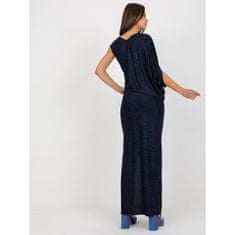 Factoryprice Dámské šaty s elastickým pasem třpytivé večerní RAYMONDA modré NU-SK-1685.28P_392775 36