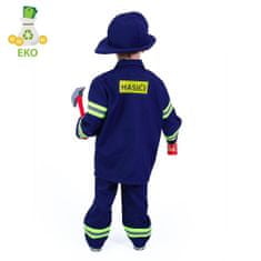 Dětský kostým hasič - požárník vel. M - EKO obal