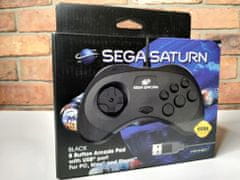 Retro-Bit SEGA Saturn Official Pad USB PC Mega Drive Mini