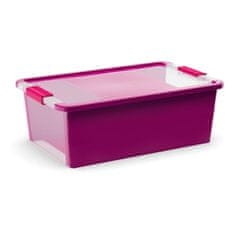 Kis Úložný Bi box M, plastový26 litrů průhledný/fialový