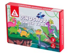 Aga Montessori dřevěný vláček s dinosaury