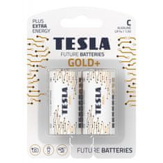 TESLA GOLD+ Baterie C 2ks