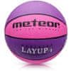 Meteor Basketbalový míč LAYUP vel.4, růžovo-fialový D-380