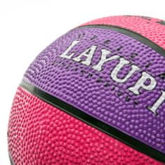 Meteor Basketbalový míč LAYUP vel.1, růžovo-fialový D-384