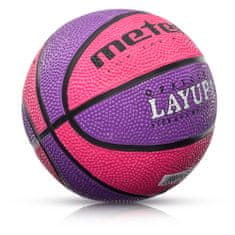 Meteor Basketbalový míč LAYUP vel.1, růžovo-fialový D-384