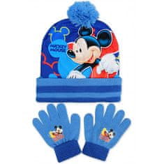 SETINO Chlapecká zimní čepice + prstové rukavice Mickey Mouse