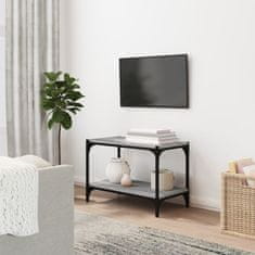 Greatstore TV skříňka šedá sonoma 60 x 33 x 41 cm kompozitní dřevo a ocel