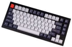 Vyměnitelné klávesy OEM Dye-Sub PBT Keycaps Set, Bluish Black White