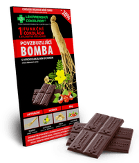Lékárenská čokoláda Hořká čokoláda Povzbuzující bomba