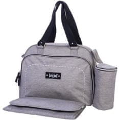 VERVELEY Přebalovací taška BABY ON BOARD SIMPLY Sushi, šedá a černá