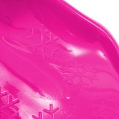 Baby Mix Dětský sáňkovací kluzák lopata COMFORT LINE XL růžový