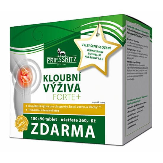 Simply you Priessnitz kloubní výživa Forte + kolageny 180 tbl. + 90 tbl. ZDARMA
