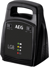 AEG nabíječka baterií LG 8, 12 V, 8 A, LED displej