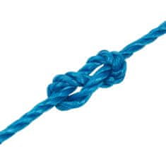 shumee Pracovní lano modré 3 mm 50 m polypropylen