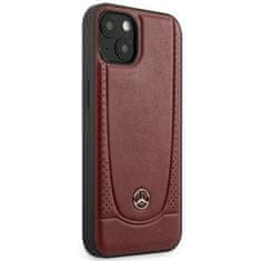 MERCEDES MEHCP14MARMRE hard silikonové pouzdro iPhone 14 PLUS 6.7" red Leather Urban Bengale