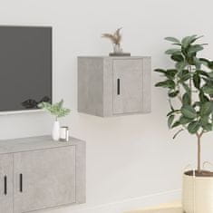 shumee Nástěnná TV skříňka betonově šedá 40 x 34,5 x 40 cm