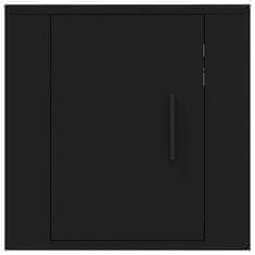 shumee Nástěnná TV skříňka černá 40 x 34,5 x 40 cm