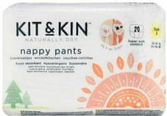 Kit & Kin ekologické plenkové kalhotky (pull-ups), velikost 5 (20 ks), 12-17 kg