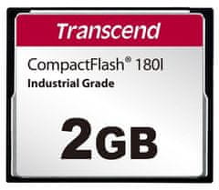 Transcend 2GB INDUSTRIAL TEMP CF180I CF CARD, (MLC) paměťová karta (SLC mode), 85MB/s R, 70MB/s W