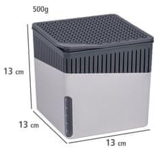 Wenko Zařízení pohlcující vlhkost, elegantní adsorpční odvlhčovač - podporuje až 40 m3 vzduchu, 13 x 13 x 13 cm