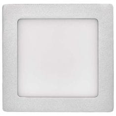 Emos EMOS LED panel 174×174, přisazený stříbrný, 12W neutrální bílá 1539067150