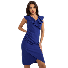 Factoryprice Dámské šaty výstřihem MARTA modré NU-SK-1497.08P_392752 38