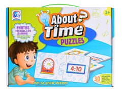 Mikro Trading Puzzle "řekni čas" 30 ks v krabičce