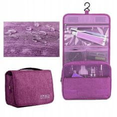 Korbi Závěsný kosmetický kufřík, organizér na kosmetiku, růžový