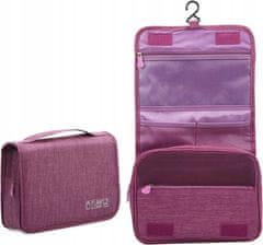 Korbi Závěsný kosmetický kufřík, organizér na kosmetiku, růžový