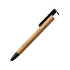 FIXED Propiska 3v1 se stylusem a stojánkem FIXED Pen, antibakteriální povrch, bambusové tělo
